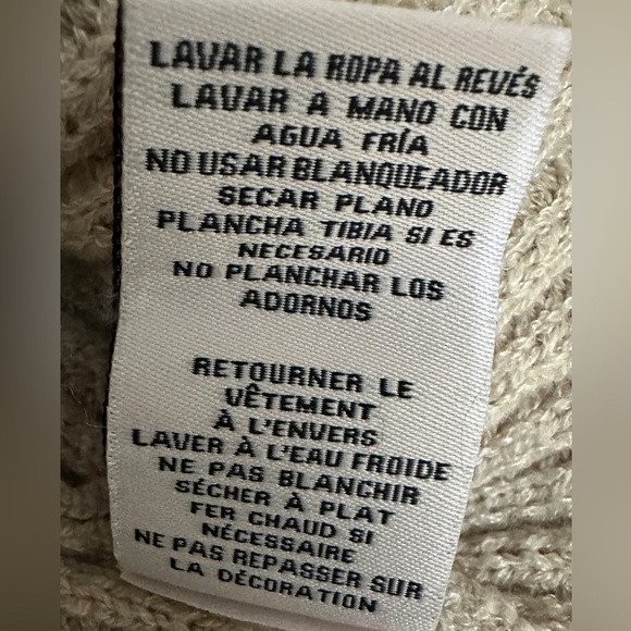 297 Nanette Lepore | NWOT Beige Sequin Knit Sweater (Size S) - Picture 14 of 14